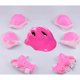 thumbnail image 1 of Juego de 7 unids/set de casco de seguridad para niños y niñas, conjunto de rodilleras, coderas, protección para casco de bicicleta y patín para ciclismo Fivean Cascos de ciclismo, 1 of 2