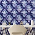 thumbnail image 2 of Ambesonne Damask Peel & Stick Wallpaper for Home, Victorian Vibe Cosmic Colors, 13"x100", Quartz Lavender and Ceil Blue, 2 of 5