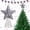F004- Style D, variant on Tree Star Topper, Christmas Decorations - Christmas Decor, Red White and Blue Decorations, Star Glitter, Foam Body, 4Th of July Decoration, Holiday Displays, 12 In, 1 Pc