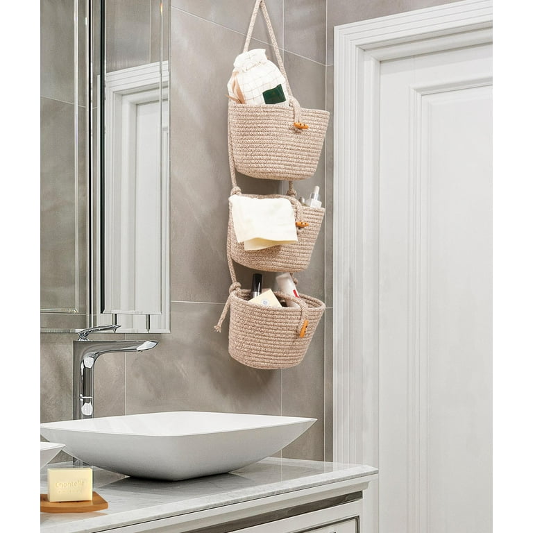 Hanging Basket Storage Bathroom, Organization Storage Hanging