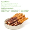 thumbnail image 5 of MON2SUN Chicken & Duck Wrapped Rawhide Sticks Small Dog Treats, 21.16 (40 Count), 5 of 9