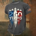 thumbnail image 2 of Boys Graphic Tee America 250th Bicentennial Anniversary Printed T Shirt Casual Short Sleeve Top Kids Youth 2-13Y Dark Gray, 2 of 5