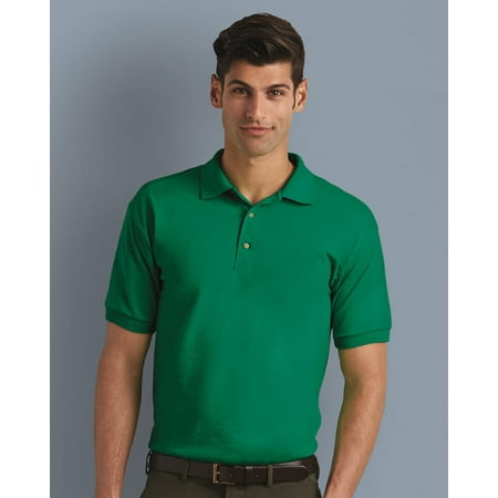 Maroon Striped Performance Polo - Gildan DryBlend® Jersey Sport Shirt