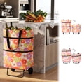 thumbnail image 6 of pathside Foldable Shopping Cart, Rolling Tote Bag with Wheels, Portable Grocery Wagon for Market Travel, Heavy Duty Storage Summer, 6 of 7