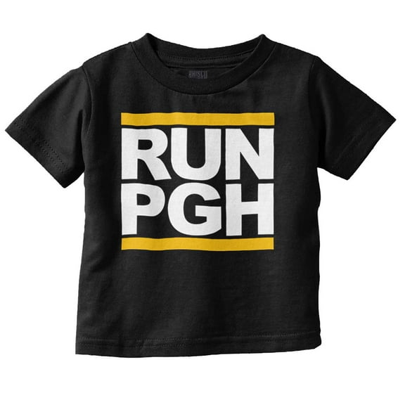 Run Pittsburgh Pennsylvania PA Toddler Boy Girl T Shirt Infant Toddler Brisco Brands 6M