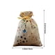thumbnail image 3 of Bolsa de regalo de terciopelo con cordón y estampado de pentagrama | Bolsas para dulces y golosinas navideñas | Bolsita decorativa pequeña para dulces, regalos y recuerdos de fiesta, 3 of 6