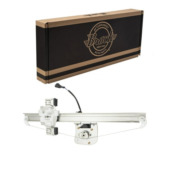 Brock Window Regulator w/ Motor for 2007-2013 Silverado 1500 Extended Cab Rear Left 25885884