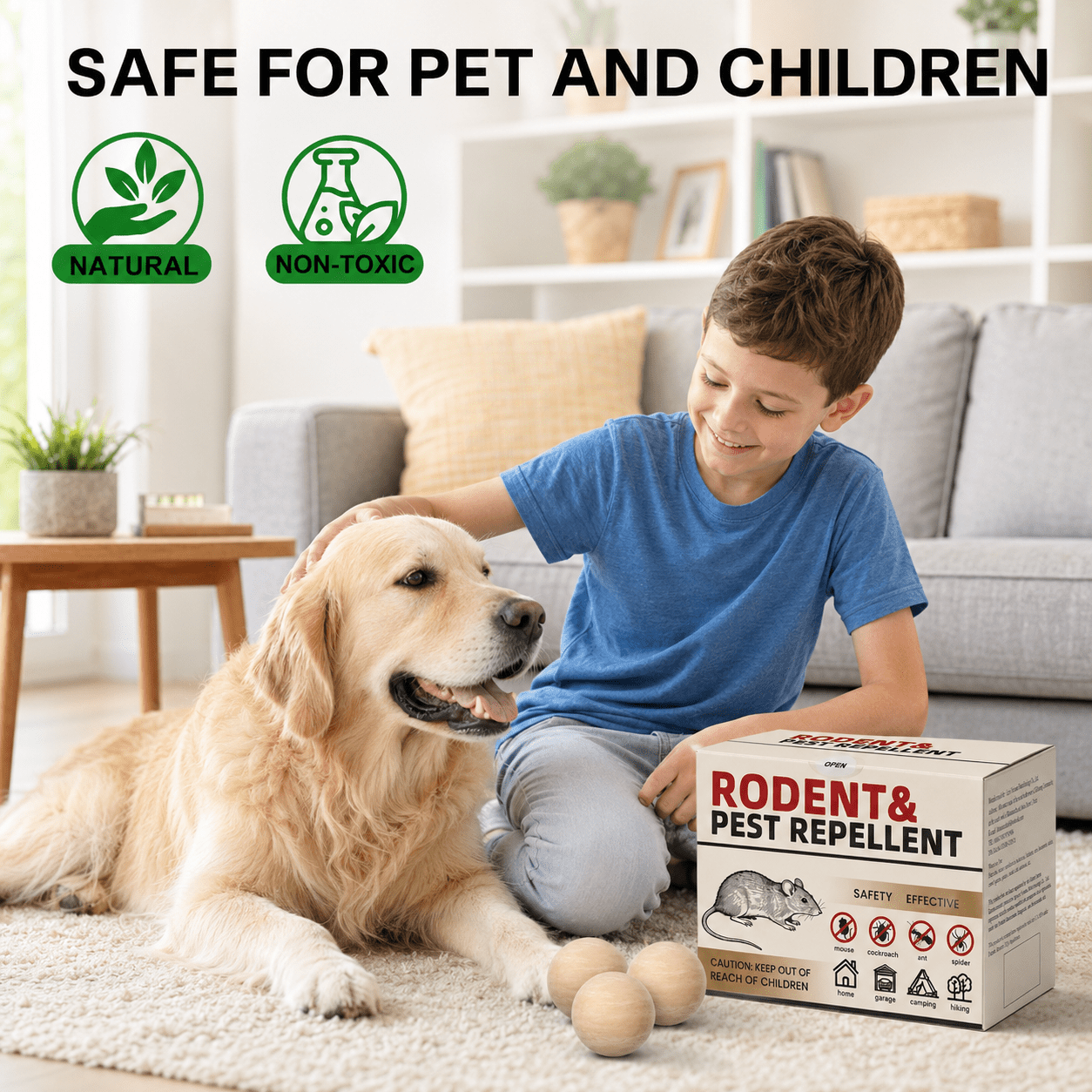 RodentRepellent 36 Balls, Peppermint Oil MouseRepellent Indoor & Outdoor Use, Natural Moth Balls forRodent MiceRepellent for Home, Garage, Car, RV & Garden