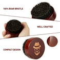 thumbnail image 6 of Beard Brush, 100% Boar Bristle Black Walnut Wood Beard Comb Brush for Men to Tame and Soften Your Facial Hair, 6 of 6