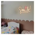 thumbnail image 1 of Letrero De Neón Smile, Ideal Para Dormitorios Y Decoración De Pared Infantil, Con Luz Regulable, 29cmx40cm, 1 of 2