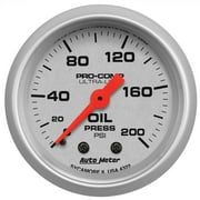 AUTO METER AutoMeter 4322 Ultra-Lite Mechanical Oil Pressure Gauge