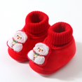 thumbnail image 5 of Miaouyo Baby Christmas Booties Knit Patchwork Winter Warm Soft Sole Shoes, 5 of 6