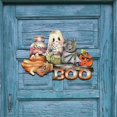 thumbnail image 4 of De Puerta De Halloween, Letrero Fantasma De Calabaza De Madera Para Decoración De Halloween Advancent HA042642-01, 4 of 6