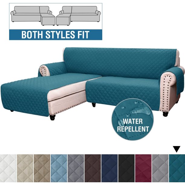 SHANNA Sectional Couch Cover Reversible Waterproof LShaped Sofa Cover Chaise Lounge Couch
