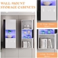 thumbnail image 6 of Amerlife 3-Piece Wall Set, 70" Tv Stand, Fireplace, White, 6 of 6
