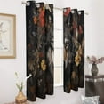 thumbnail image 2 of Blackout Curtains for Bedroom Funny Glasses Wolf Full Room Darkening Grommet Curtains for Living Room,Thermal Insulated Ombre Drapes, 2 of 7