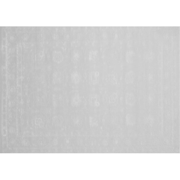 Ahgly Company Indoor Rectangle Solid Gray Modern Area Rugs, 2' x 4'