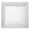 Clear, variant on Smarty 12" x 12" White Square with Groove Rim Plastic Serving Trays 24ct