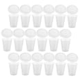 thumbnail image 6 of 50 Clear Plastic Cups with Lids 380ML for Drinks & Smoothies, 6 of 6