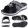 thumbnail image 1 of Sandalias Casuales Sin Cordones para Mujer Con Cruzadas Cómodas Fiestas Y, 1 of 9