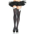 thumbnail image 1 of ITFABS Women's Stocking, Solid Color Bow Top Socks, Over Knee Sheer Stockings, 1 of 6