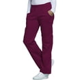 thumbnail image 3 of Cherokee Workwear Core Stretch Women's Scrubs Pant Mid Rise Pull-On Cargo 4005, 3 of 6
