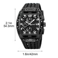 thumbnail image 3 of Reloj de negocios para hombre con manecillas luminosas – Reloj de pulsera cronógrafo de cuarzo resistente al agua para ocasiones formales y uso diario, reloj analógico clásico para la oficina y u, 3 of 6
