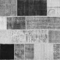thumbnail image 1 of Ahgly Company Indoor Square Patchwork Gray Transitional Area Rugs, 4' Square, 1 of 1