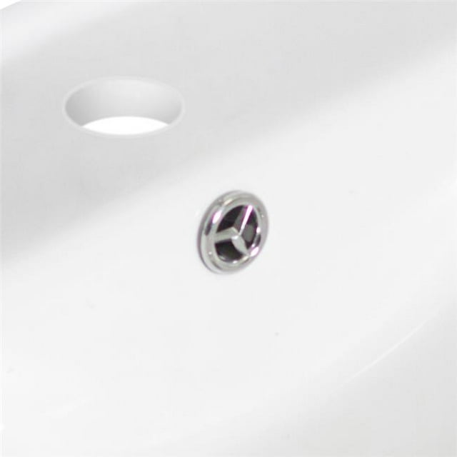 American Imaginations AI-20850 24.25 in. Rectangle Roxy Series 3H4 in. Ceramic Vanity Top Set, White
