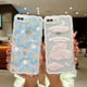 thumbnail image 4 of Funda compatible con iPhone 8 Plus/iPhone 7 Plus, diseño de mariposas y flores de dibujos animados para mujeres y niñas, estética kawaii, delgada, suave, TPU transparente para iPhone 7/8 Plus de 5,5, 4 of 8