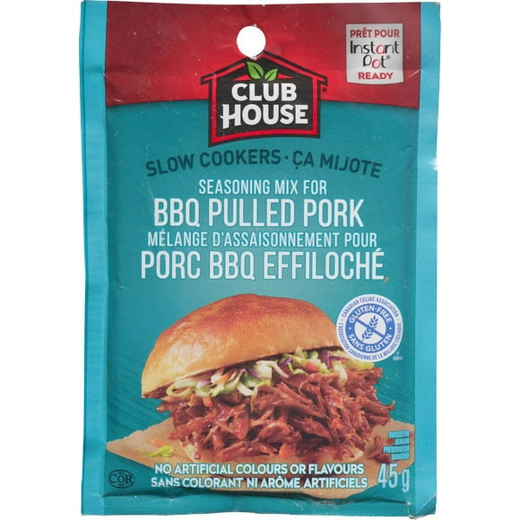 Club House, Dry Sauce/Seasoning/Marinade Mix, BBQ Pulled Pork, Slow Cookers, 45g