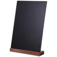 thumbnail image 1 of Portable Small Blackboard with Stable Wood Stand for Writing Use Options Reusable Surface Black 6.3 x 9.4 inches, 1 of 2