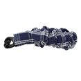 thumbnail image 4 of Unique Bargains 1 Pc Banana Clip Grace Pattern Hair Clip Navy Blue, 4 of 5