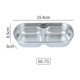 thumbnail image 4 of Stainless Steel Sauce Dish Spice Dipping Tray Divided Plates for BBQ Kitchen, 4 of 11