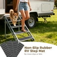 thumbnail image 3 of 4 Pcs Non-Slip Rubber RV Step Mat, 23.8 x 7.5 in Stair Treads, Self Adhesive Camper Step Covers, Gray Rubber Anti-Slip Stair Treads RV Step Carpet Rug for Trailers, Camper, RV, 3 of 6