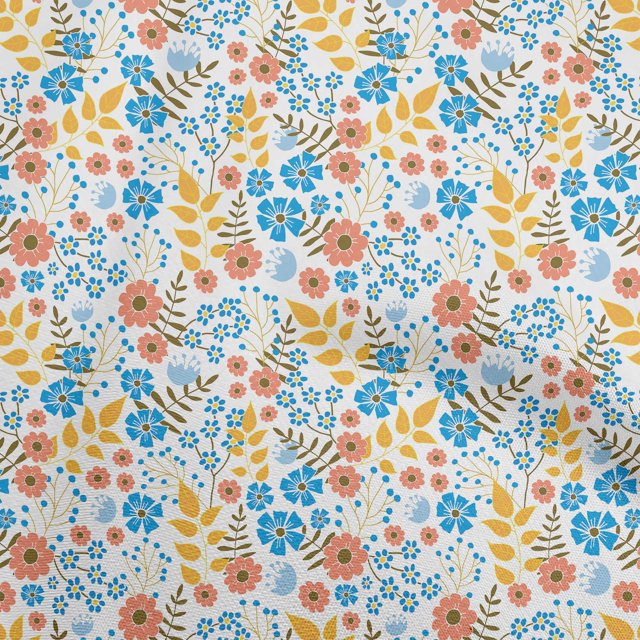 oneOone Viscose Chiffon Light Peach Fabric Block Sewing Material Print Fabric By The Yard 42 Inch Wide-VU
