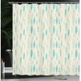 thumbnail image 3 of Ambesonne Feathers Shower Curtain, Freedom Ethnic, 69"Wx70"L, Turquoise Pale Sky Blue, 3 of 4