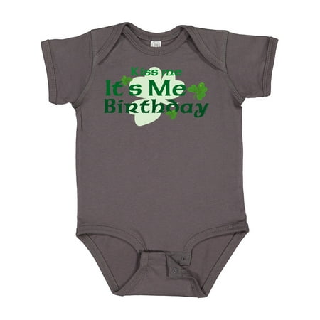 

Inktastic Kiss Me Irish Birthday Gift Baby Boy or Baby Girl Bodysuit