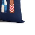 thumbnail image 2 of Simply Daisy, 16 x 16inch, Oar Multi Painted, Geometric Print Pillow, Navy, 2 of 2