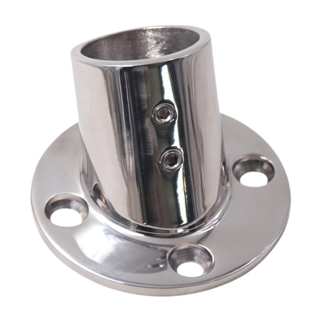 jinwen Boat Hand Rail Round Base 316 Stainless Steel for 32mm Pipe Tubing Accessory 60 Degrees