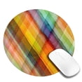 thumbnail image 2 of Disketp Abstract Watercolors Tartan Small Mouse Pad 7.9x7.9 Inches,Washable Round Mousepad For Office Laptop Computer,Non-Slip Rubber Base Mouse Pads For Wireless Mouse, 2 of 9