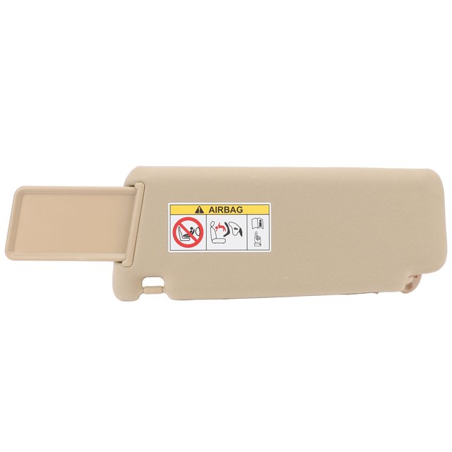 Sun Visor, Beige Side Sun Visor, Easy to Install Car Sun Visor, Elegant and Practical Front Sun Visor with Mirror, Sun Visor Replacement for Prado 2010-2023 Fourth Generation J150