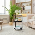 thumbnail image 5 of Oumilen Modern Lightweight Wood End Table, Black, 5 of 7