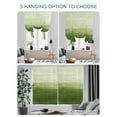 thumbnail image 4 of Sage Green Ombre Tie Up Curtains for Windows 63 Inch Length Balloon Curtains Kitchen Adjustable Balloon Window Shade Modern Abstract Art Ocean Oil Painting Tie Up Bathroom Curtain Window 42"x63", 4 of 6