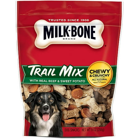 Milk-Bone Trail Mix With Real Beef & Sweet Potato Dog Snacks, 9-Ounce