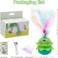 thumbnail image 4 of FNNMNNR Jouet pour Chat Monstre 2-en-1 Automatique Interactif Jouet pour Chat d'Intérieur Plumes Réelles Éclairage LED Souris Couineur Type-C Rechargeable, 4 of 5