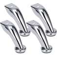 thumbnail image 1 of Patas Para Sofá Mueble Cama Curvas Cromo C/tornillos 4 Pzas PLATA, 1 of 4