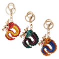 thumbnail image 5 of Dragon Modeling Key Chain Chinese Style Dragon Shape Key Holding Everyday Use Red 3Pcs, 5 of 5