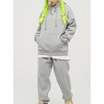 thumbnail image 4 of Inevnen Women Sweatsuits Sets 2 Piece Outfits Cropped Hoodie Sweatshirt and Sweatpants Long Joggers with Pockets, 4 of 9
