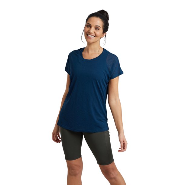Mountain Warehouse - Camiseta de Doble Capa para Mujer (Cerceta)